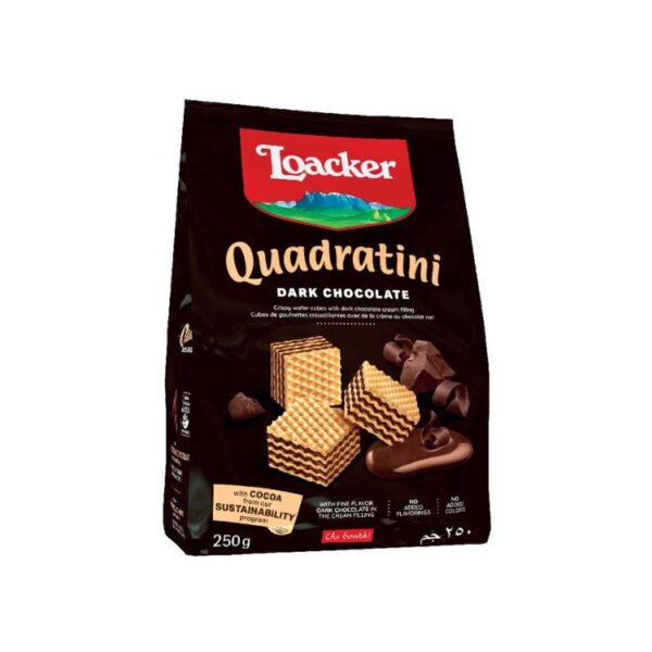 banh xop loacker quadratini dark chocolate 250g