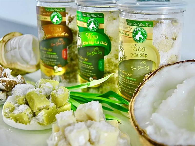Kẹo dừa Bến Tre mang vị ngọt thanh