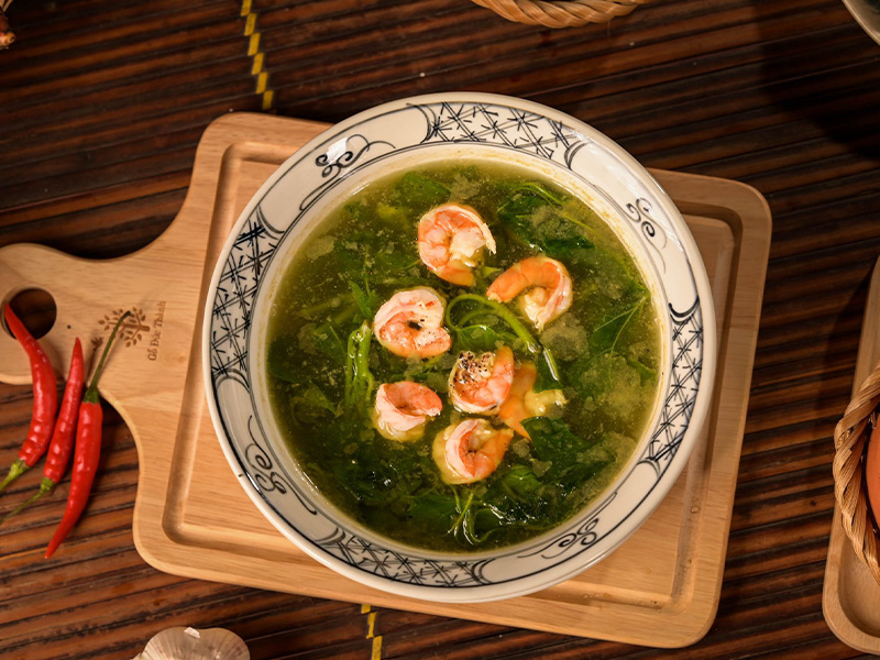 Canh rau tập tàng
